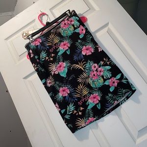 flower print skirt